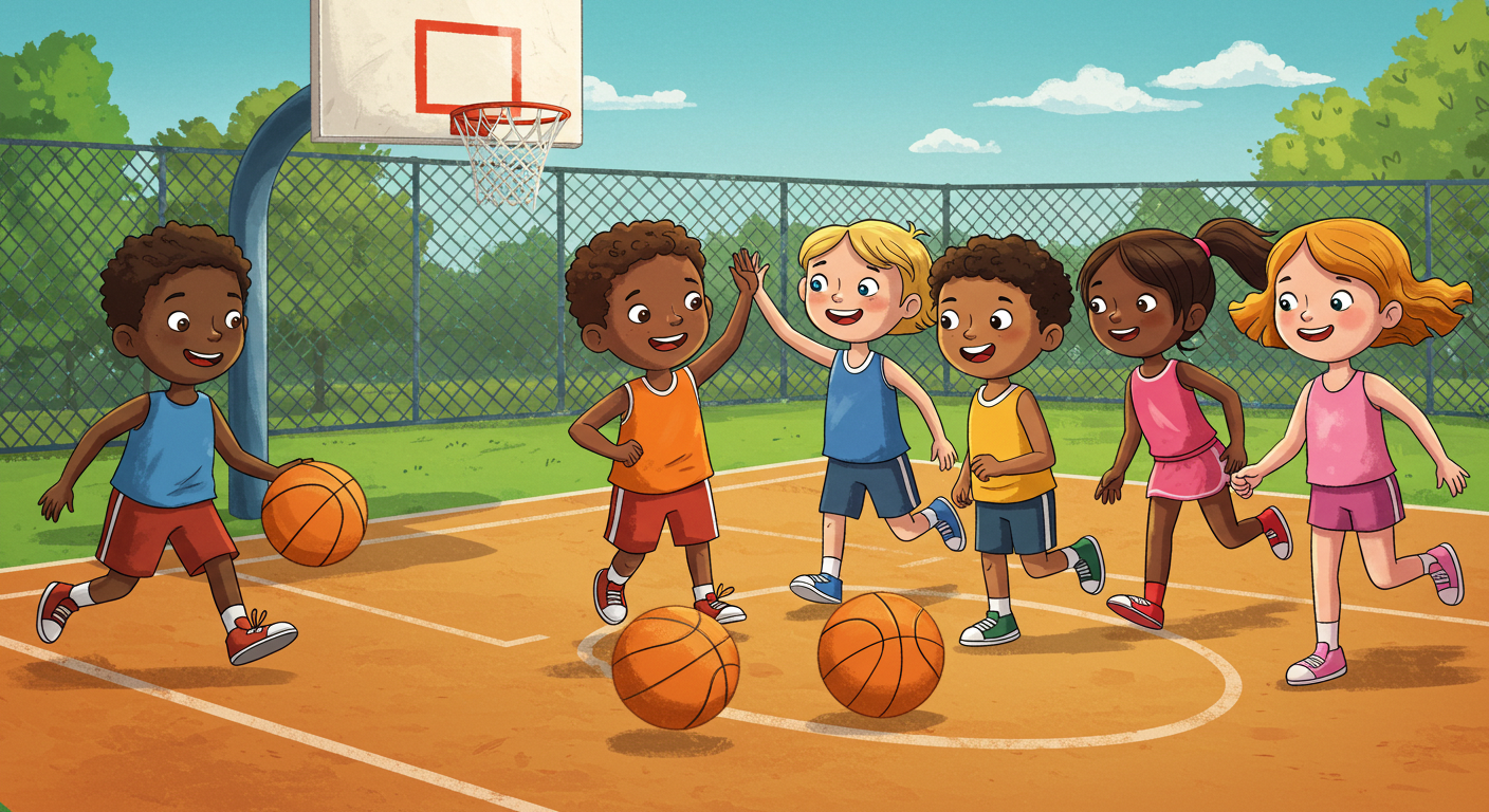 Teamwork and Basketball Fundamentals for Kids